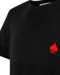 Wonderland Culture T-Shirt T-Color BLACK logo red 001