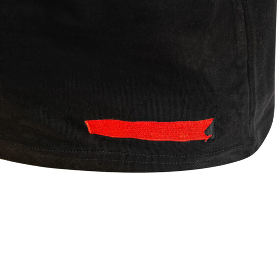 Wonderland Culture T-Shirt T-Color BLACK logo red 002
