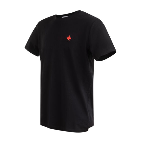 Wonderland Culture T-Shirt T-Color BLACK logo red 004