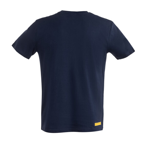 Wonderland Culture T-Shirt T-Color FRENCH NAVY logo yellow 005