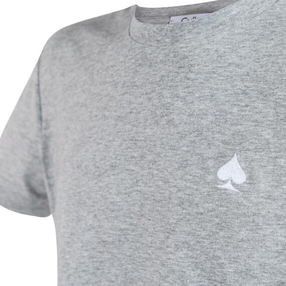 Wonderland Culture T-Shirt T-Color HEATER GREY logo white001