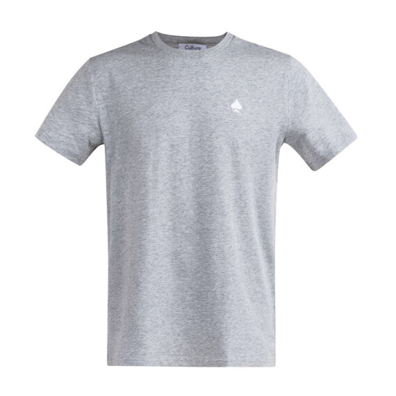 Wonderland Culture T-Shirt T-Color HEATER GREY logo white003