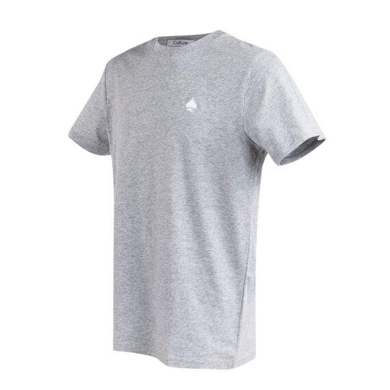 Wonderland Culture T-Shirt T-Color HEATER GREY logo white004