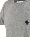Wonderland Culture T-Shirt T-Color MID HEATER GREY logo black 001