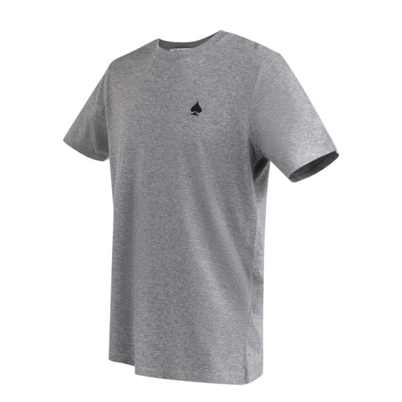 Wonderland Culture T-Shirt T-Color MID HEATER GREY logo black 004
