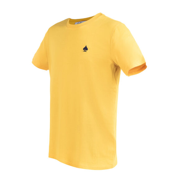 Wonderland Culture T-Shirt T-Color SPECTRA YELLOW logo french navy 002