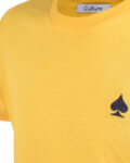 Wonderland Culture T-Shirt T-Color SPECTRA YELLOW logo french navy 004