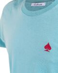 Wonderland Culture T-Shirt T-Color TEAL MONSTERA logo burgundy 002
