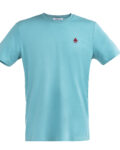 Wonderland Culture T-Shirt T-Color TEAL MONSTERA logo burgundy 003
