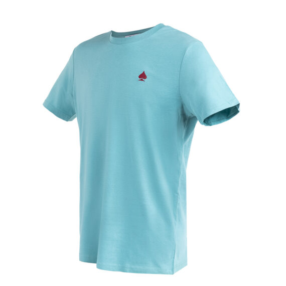 Wonderland Culture T-Shirt T-Color TEAL MONSTERA logo burgundy 004